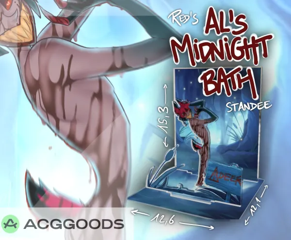 Alastor’s midgnight bath - Triple Insert Acrylic Standee