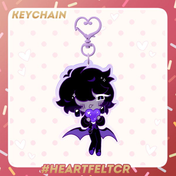 Cookie Run Black Sapphire acrylic keychain