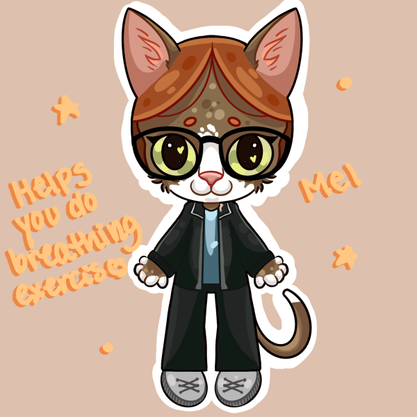 Cat Mel Keychain