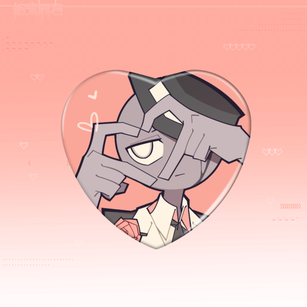 Valentines Day: Two Heart Pin