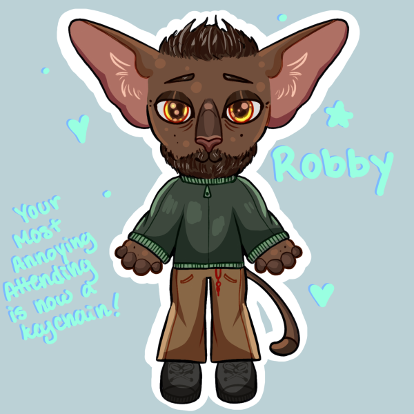 Cat Robby Keychain