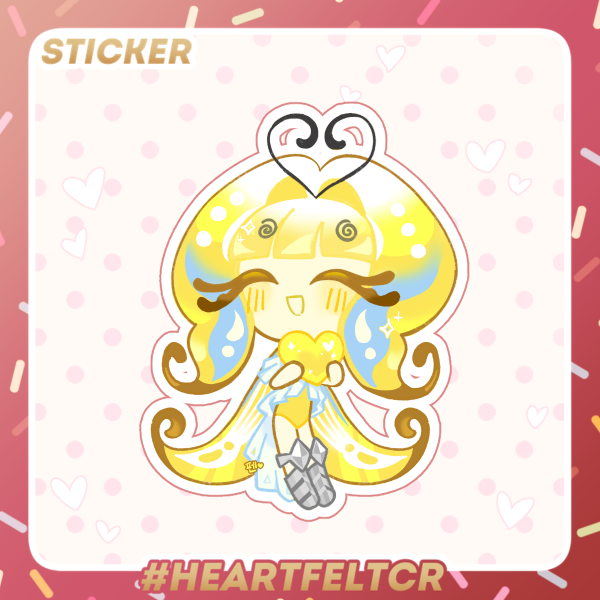 Cookie Run Sugarfly holo-hearts sticker