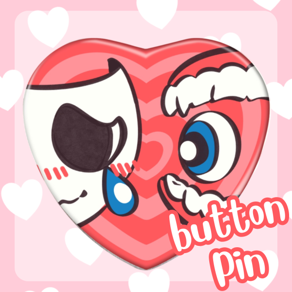 Caine/Gangle Heart Shape Badge