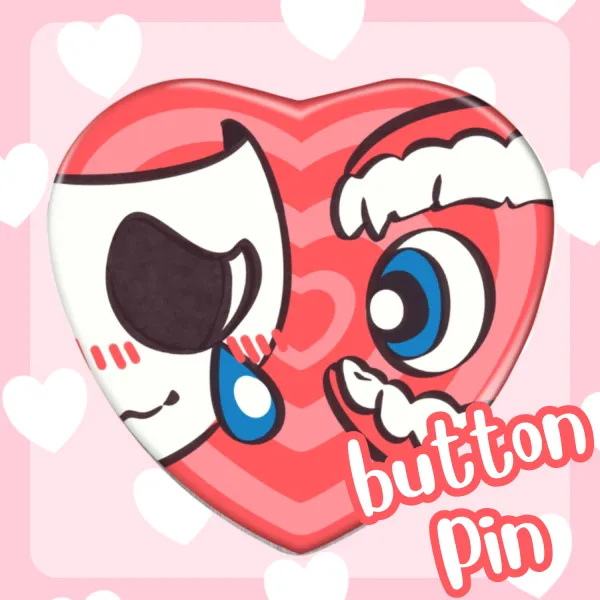 Caine/Gangle Heart Shape Badge
