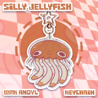 Jellyfish Ripple Acrylic Keychains