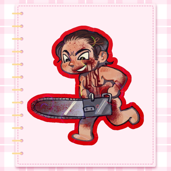 [ American Psycho ] Patrick Bateman Chibi Sticker