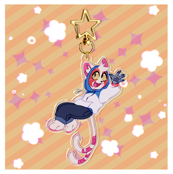 Nyanja Clear Acrylic Keychains