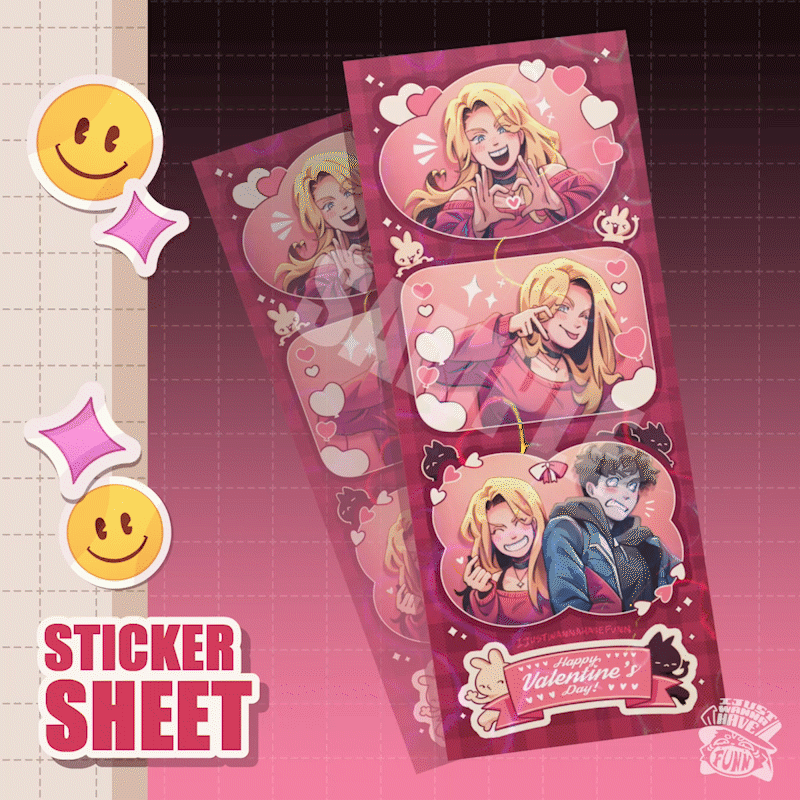 Photobooth ✦ Coated Paper Sticker Sheet