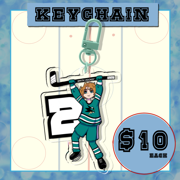 Will Smith Hockey || Hockey || NHL || San Jose Sharks Clear Acrylic Keychains