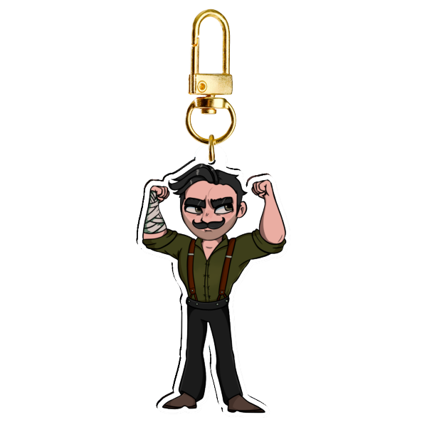 Punch Up Dispatch Clear Acrylic Keychains