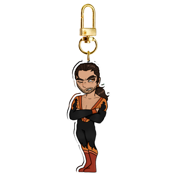 Flambae Dispatch Clear Acrylic Keychains