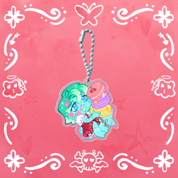Edyn Tidestrider Fruit Macrones Keychain