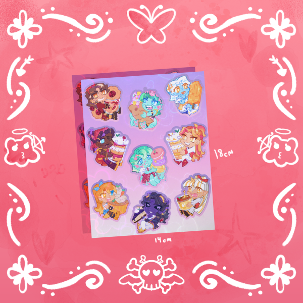 JRWI Riptide cast Coated Stickers Sheet