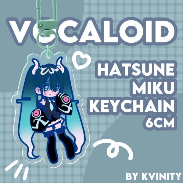 Vocaloid - Hatsune Miku x Ghost Pokemon Keychain