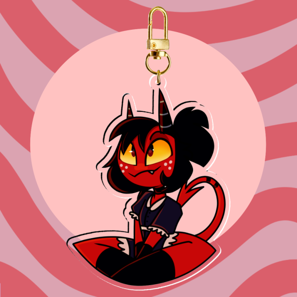 Millie and Moxxie fankid Mollie Keychain