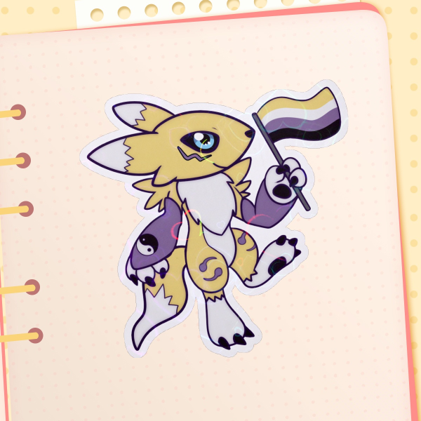 Non-Binary Renamon Sticker