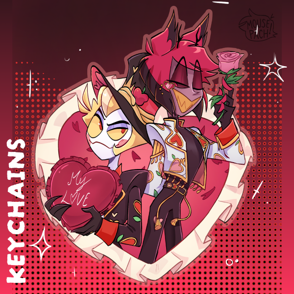 Radioapple Valentine || Clear Acrylic keychain