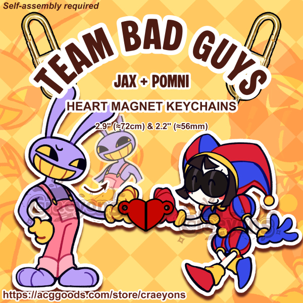 [TADC] Team Bad Guys Magnet Keychains