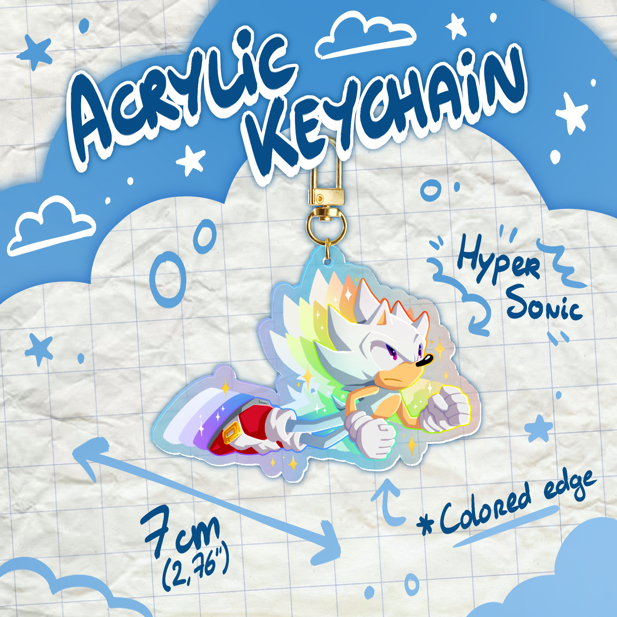 Hyper Sonic - Acrylic Keychain