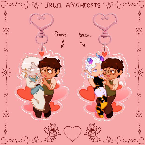 JRWI Valentines Angelstone Keychain (Peter/Rumi-Elena) - JRWI Apotheosis