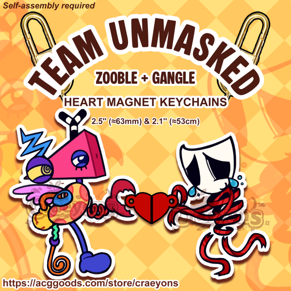 [TADC] Team Unmasked Magnet Keychains
