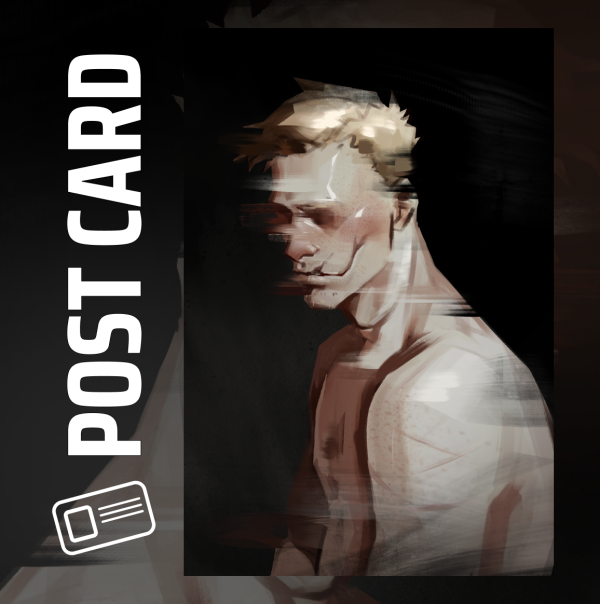 GHOST] "Simon's portrait" postcard