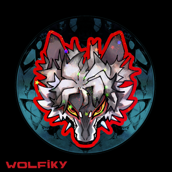 Rudo Wolf Colored Sticker