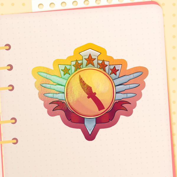 Tf2 Spy Badge Sticker