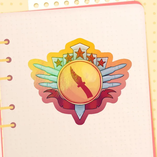 Tf2 Spy Badge Sticker
