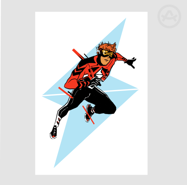 Absolute Flash ♥ Wally West ♥ Print ♥ Postcard
