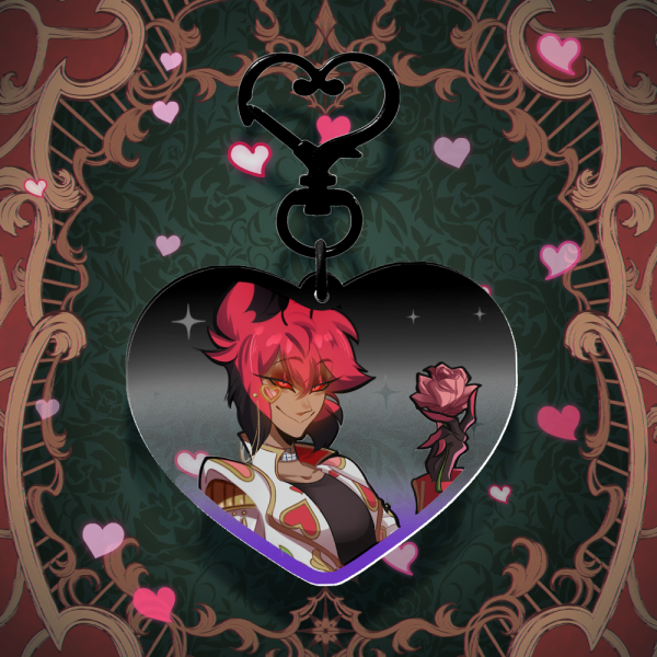 Alastor Valentines Heart Charm
