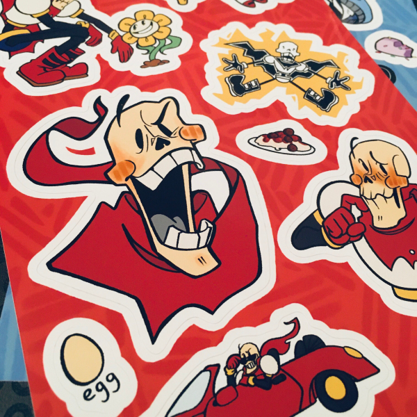 Undertale - Papyrus Sticker Sheet