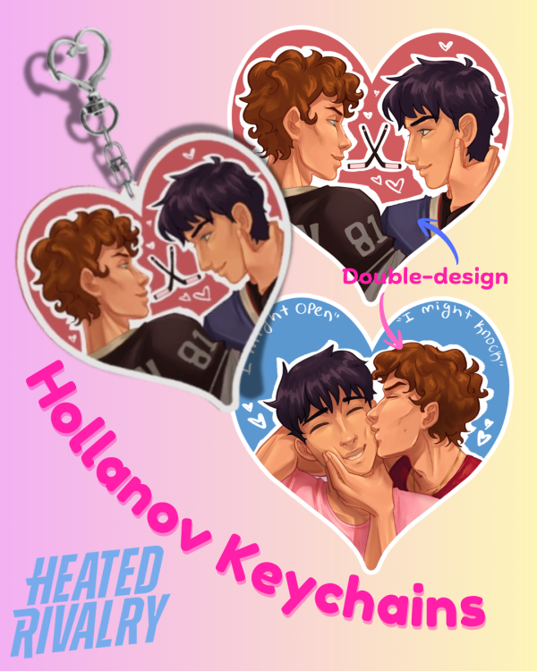 Heated Rivalry Hollanov Keychain