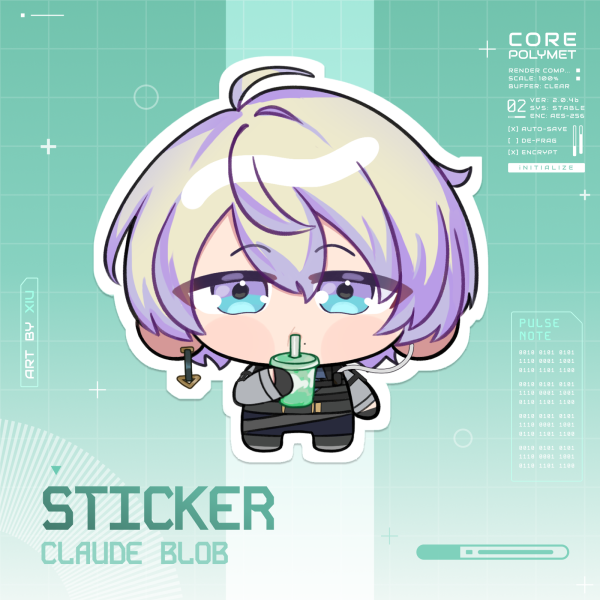 Claude drink Sticker
