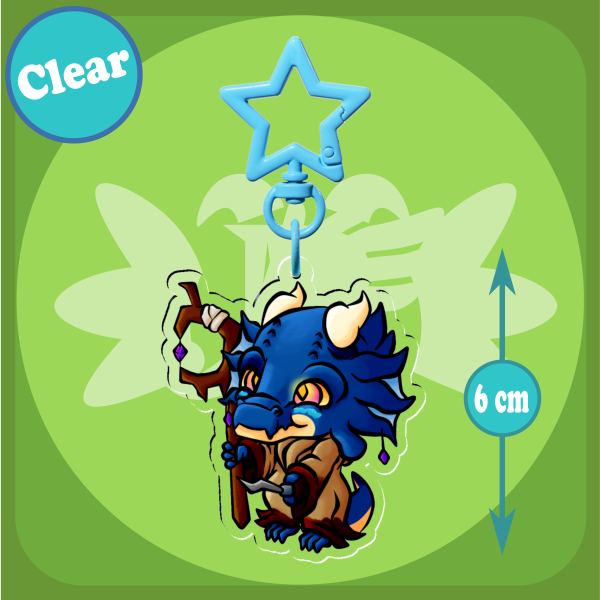 Blärliz Chibi - Llavero / Keychain (Clear)