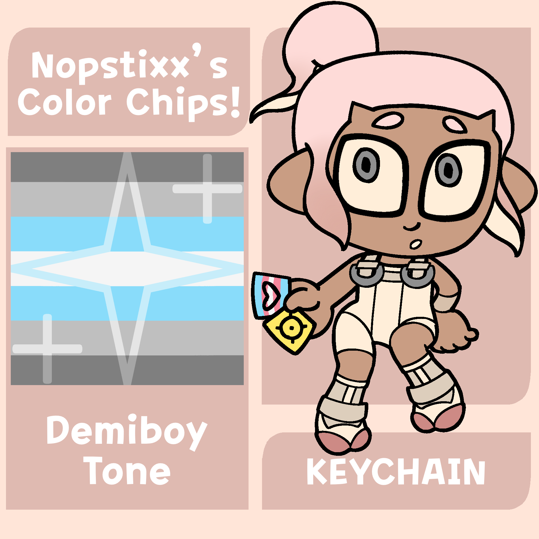 Color Chip Keychain (Demiboy)