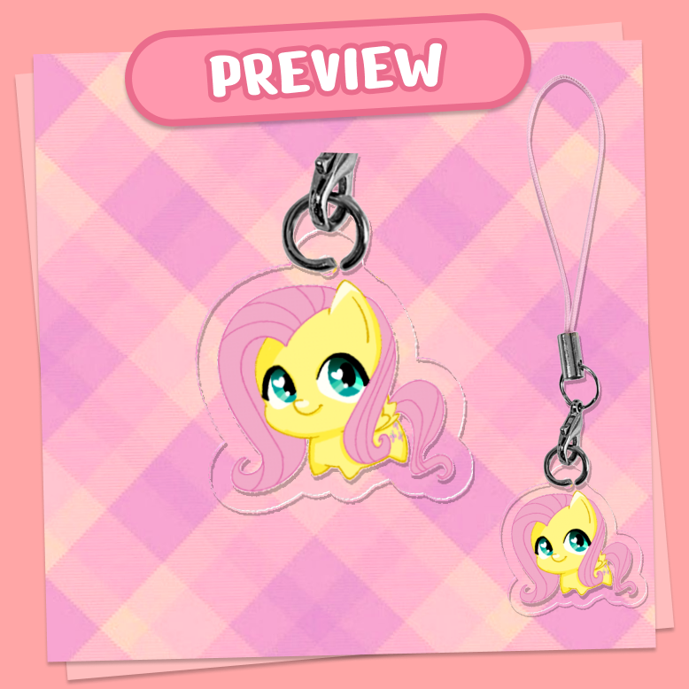 Fluttershy Phone Charm