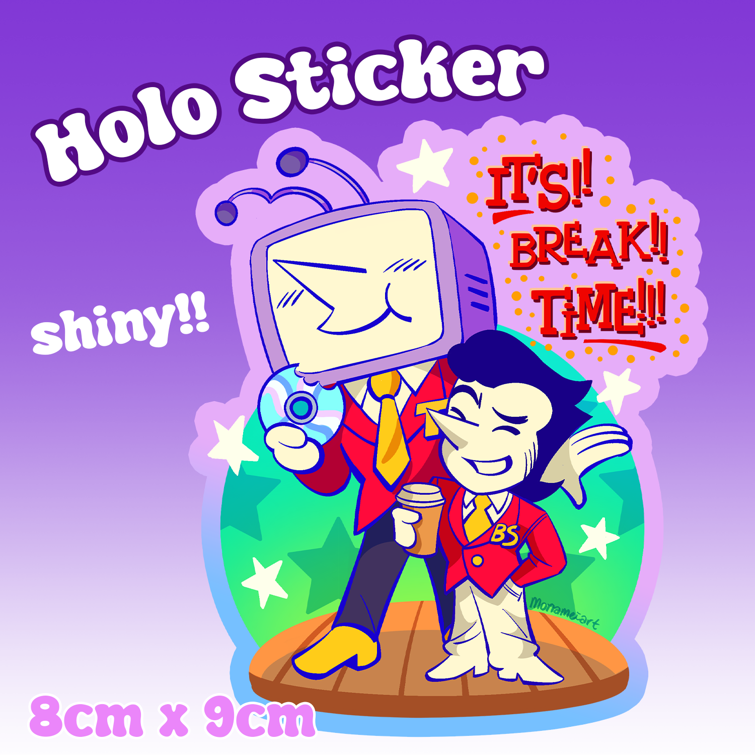 Colored Edge Die Cut Stickers