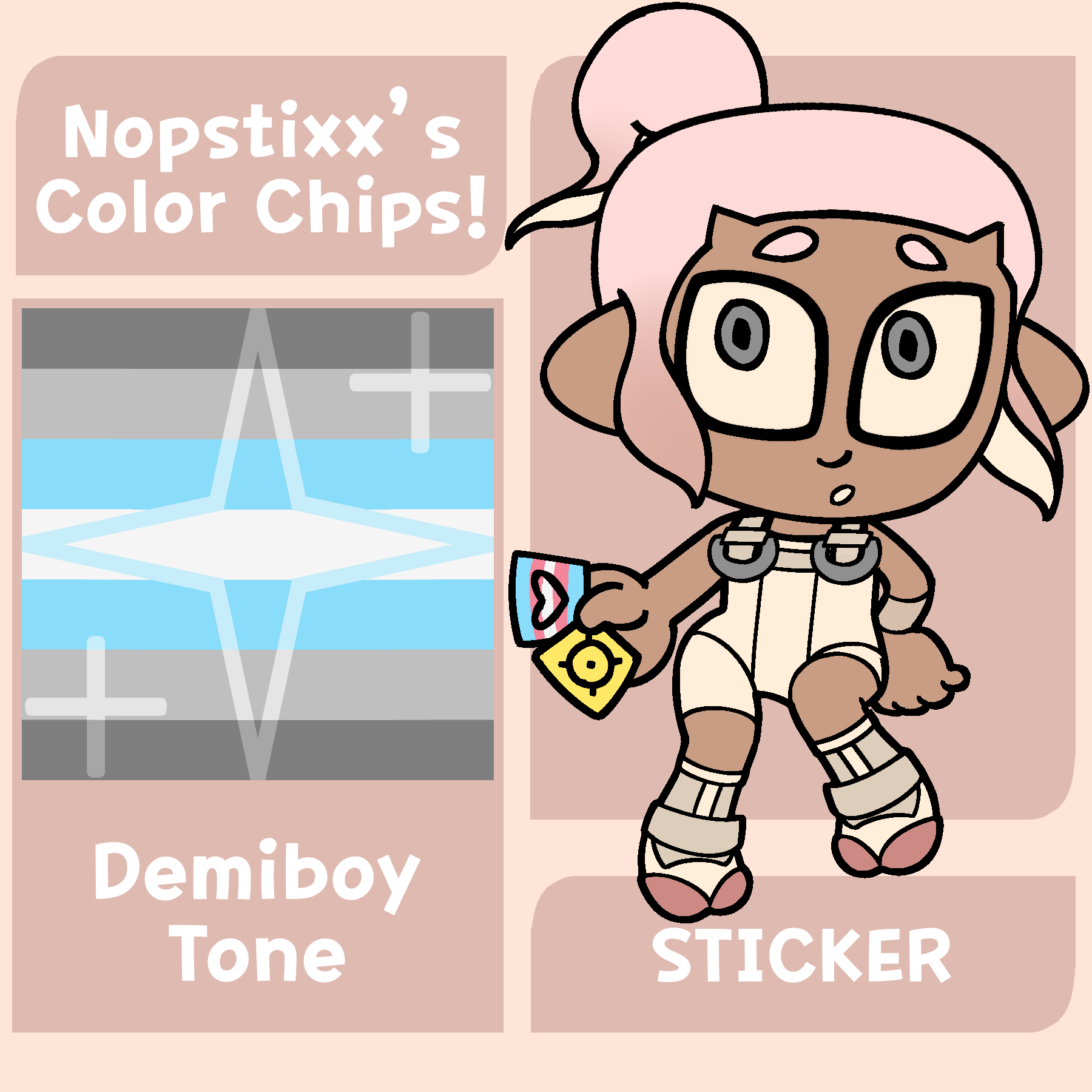 Color Chip Sticker (Demiboy)