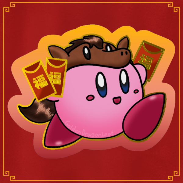 [Poyo] Year of the Horse ~ Foil Sticker