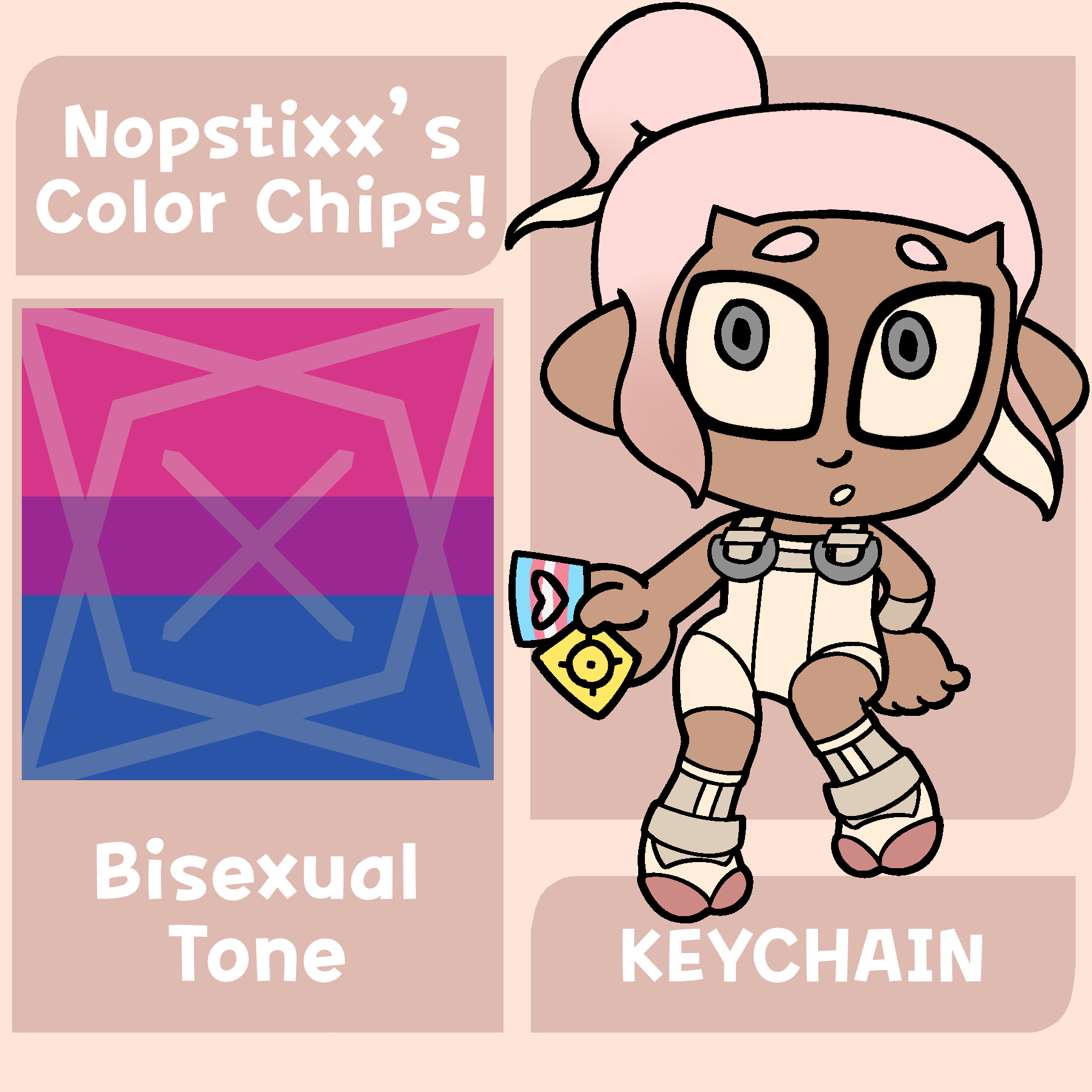 Color Chip Keychain (Bisexual)