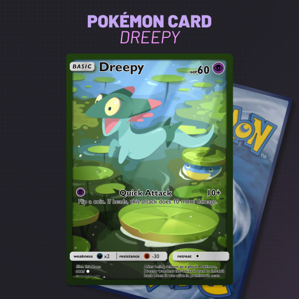 FanArt Pokémon Card - Dreepy