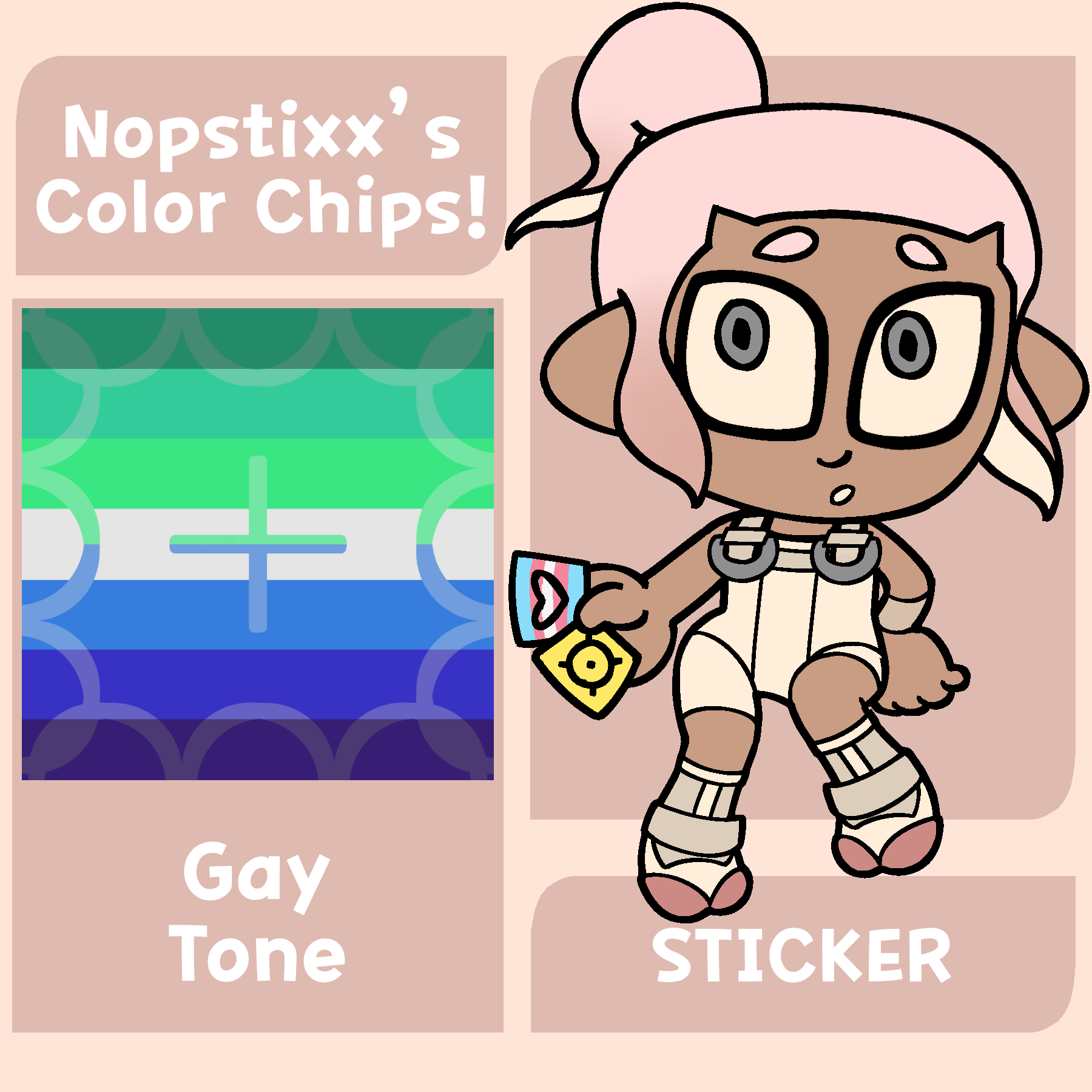 Color Chip Sticker (Gay)