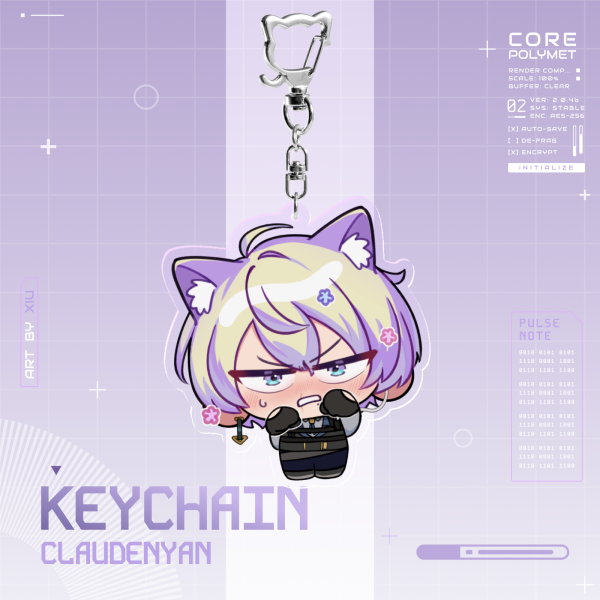 Claudenyan Keychain