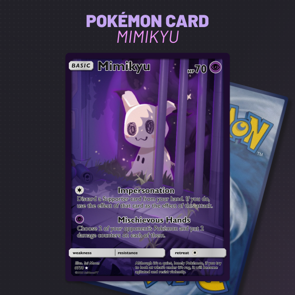 FanArt Pokémon Card - Mimikyu