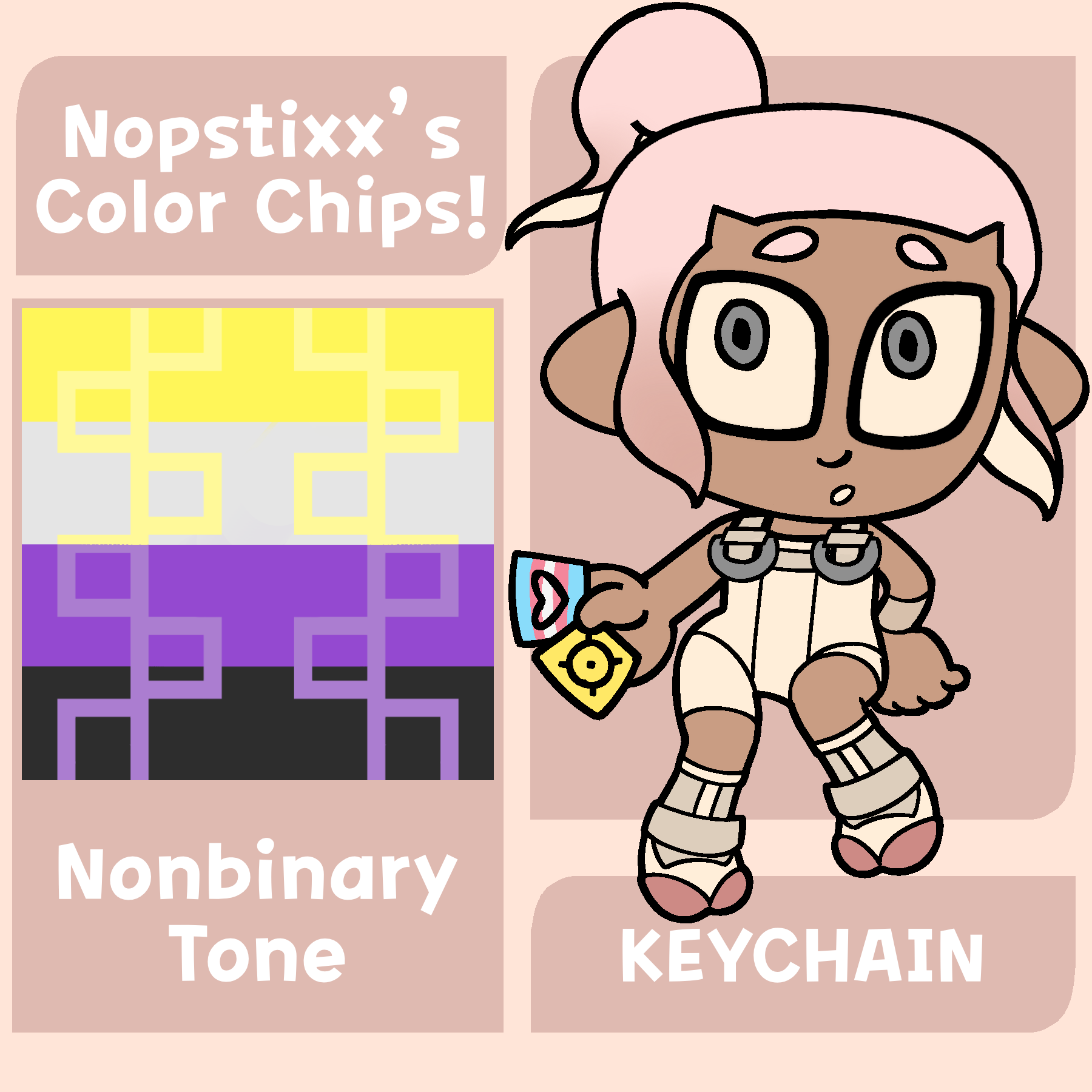 Color Chip Keychain (Nonbinary)