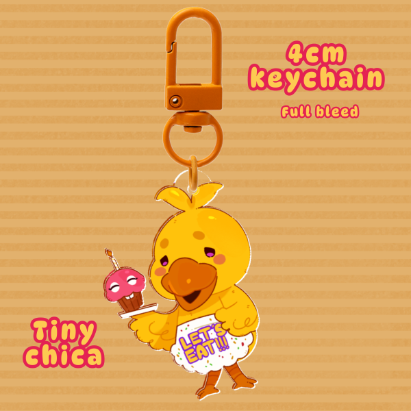Tiny Chica Keychain