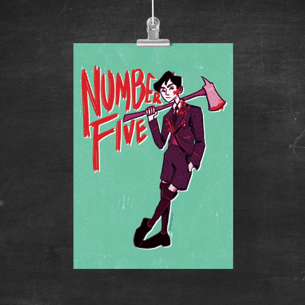 Number Five | Umbrella Academy Print