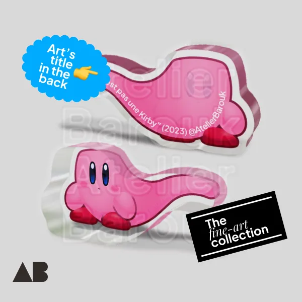 "Ceci n'est pas une Kirby" (2023) Thick acrylic