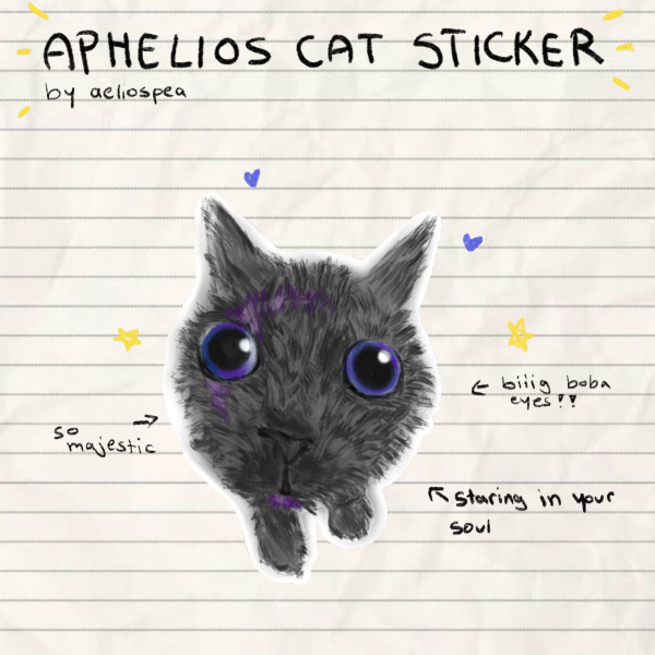 Aphelios Cat Sticker (League of Legends)